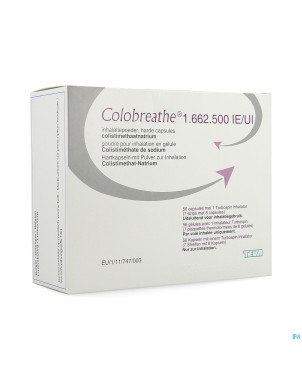 Colobreathe 1662500ui abacus pdr inhal. caps 56