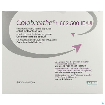Colobreathe 1662500ui abacus pdr inhal. caps 56