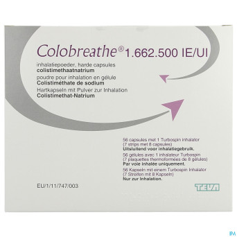 Colobreathe 1662500ui abacus pdr inhal. caps 56