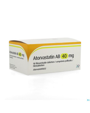 Atorvastatin ab 40mg comp pell 98 pvc/pe/pvdc/alu