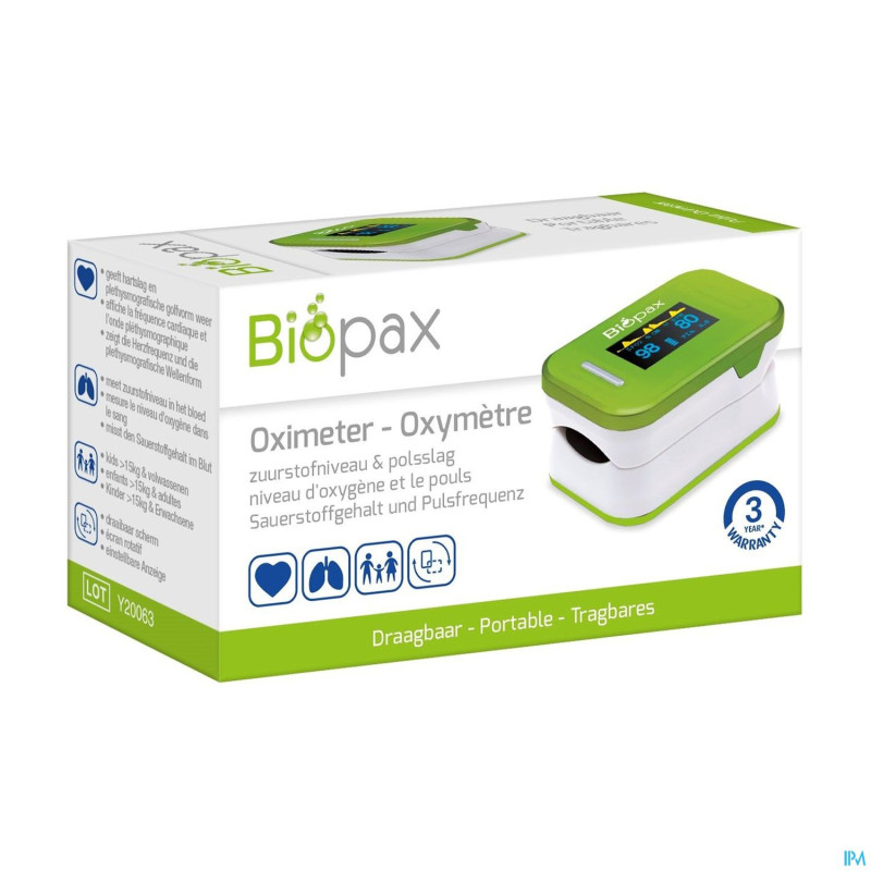 Biopax oxymetre