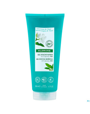 Klorane corps douche gel eau tiare 200ml nf