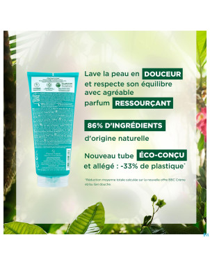 Klorane corps douche gel eau tiare 200ml nf