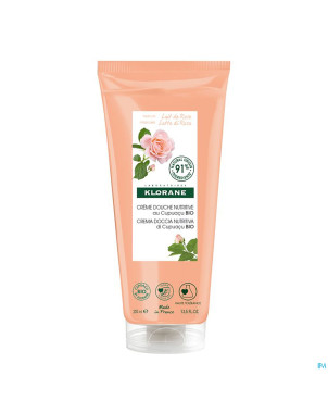 Klorane corps douche cr lait rose 200ml nf
