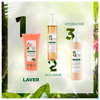 Klorane corps douche cr lait rose 200ml nf