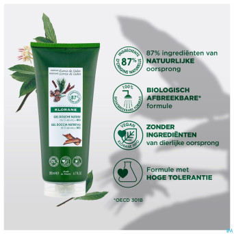 Klorane corps douche gel ecorce cedre 200ml