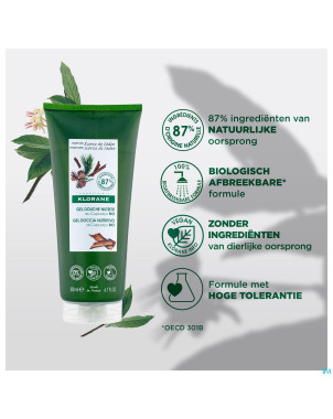 Klorane corps douche gel ecorce cedre 200ml