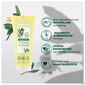 Klorane corps douche cr lait amandier 200ml