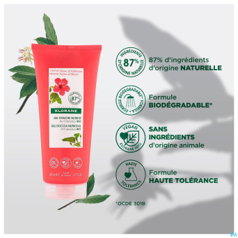 Klorane corps douche cr fleur hibiscus 200ml nf