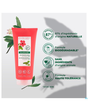 Klorane corps douche cr fleur hibiscus 200ml nf