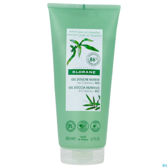 Klorane corps douche gel seve bambou 200ml nf