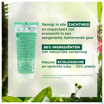 Klorane corps douche gel seve bambou 200ml nf