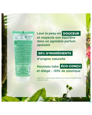 Klorane corps douche gel seve bambou 200ml nf