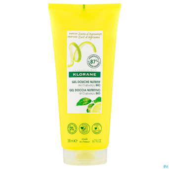 Klorane corps douche gel zeste agrumes 200ml nf