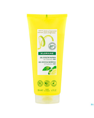 Klorane corps douche gel zeste agrumes 200ml nf