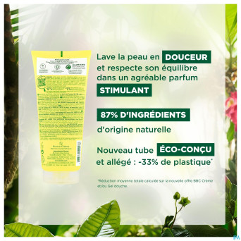 Klorane corps douche gel zeste agrumes 200ml nf