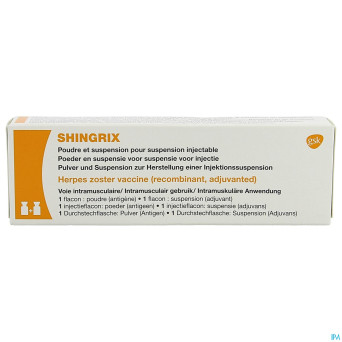 Shingrix pdr et susp pour susp inj dose 1 x 1