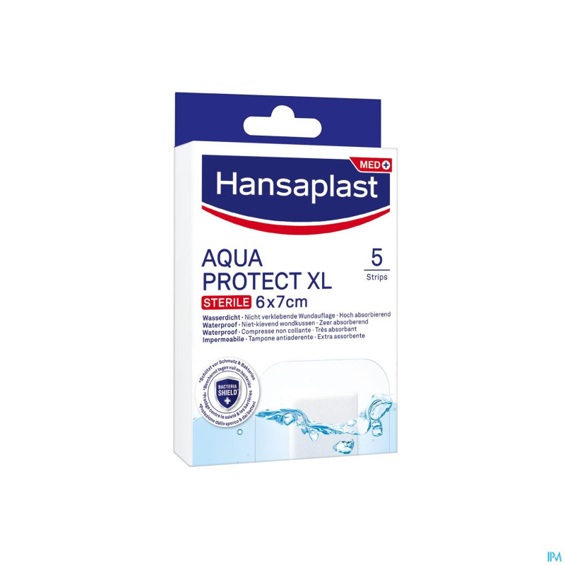 Hansaplast aqua protect strips sterile xl 5