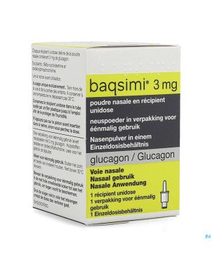Baqsimi 3mg pdr nasale recipient unidose  1