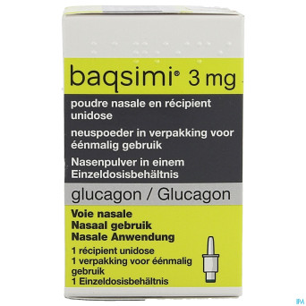 Baqsimi 3mg pdr nasale recipient unidose  1