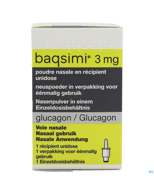 Baqsimi 3mg pdr nasale recipient unidose  1