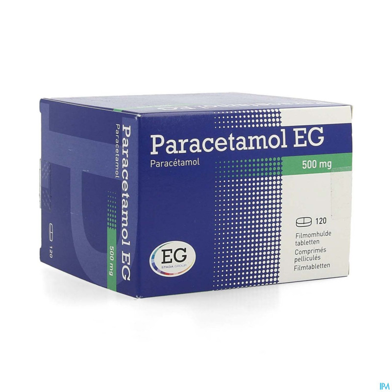 Paracetamol eg 500mg comp pell 120 blister