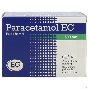 Paracetamol eg 500mg comp pell 120 blister