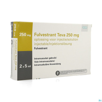 Fulvestrant teva 250mg ser.prer. 2x5ml 50mg/ml