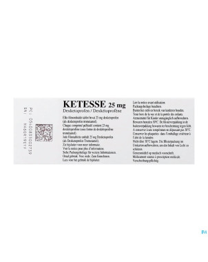 Ketesse 25mg comp pell 20