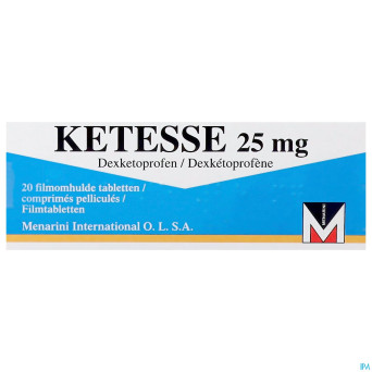 Ketesse 25mg comp pell 20