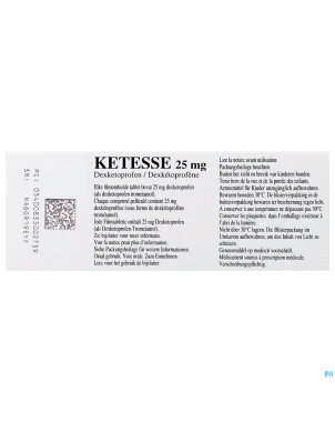 Ketesse 25mg comp pell 20