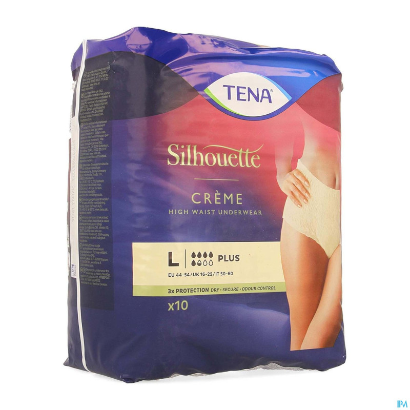 Tena silhouette plus creme high waist l 10  782610