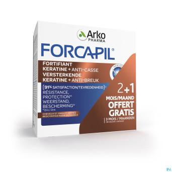 Forcapil keratine+ lot    caps 180