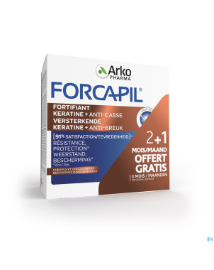 Forcapil keratine+ lot    caps 180