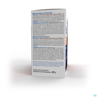 Forcapil keratine+ lot    caps 180