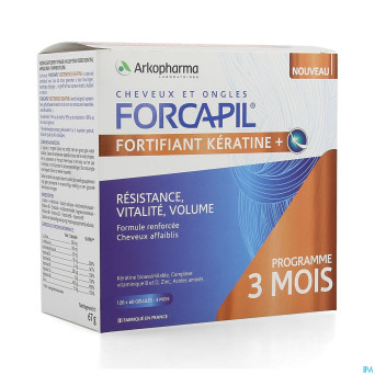Forcapil keratine+ lot    caps 180