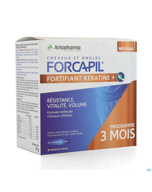 Forcapil keratine+ lot    caps 180