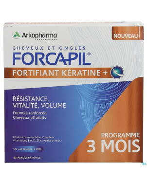 Forcapil keratine+ lot    caps 180