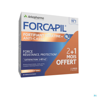 Forcapil keratine+ lot    caps 180