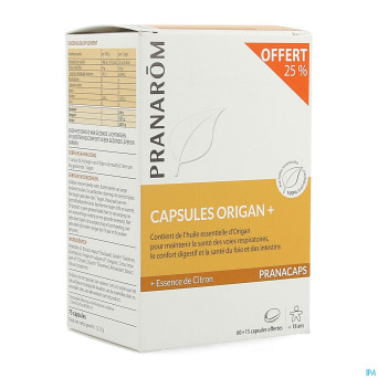 Pranacaps bio origan plus caps 75