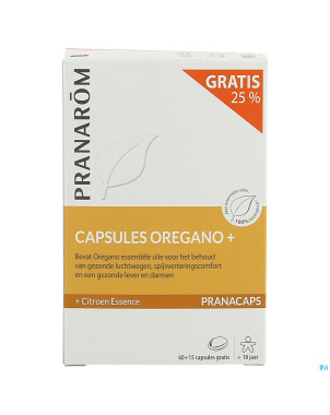 Pranacaps bio origan plus caps 75