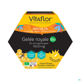 Vitaflor gelee royale bio1500mg amp 30x15 pack eco