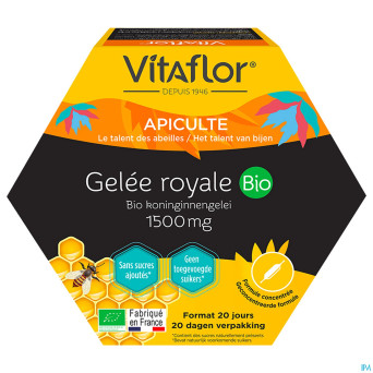 Vitaflor gelee royale bio1500mg amp 30x15 pack eco