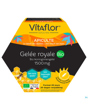 Vitaflor gelee royale bio1500mg amp 30x15 pack eco