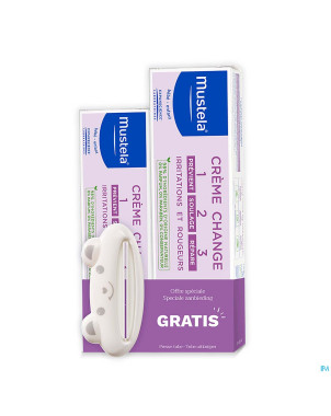 Mustela ch creme change 100ml+50ml+presse tb promo