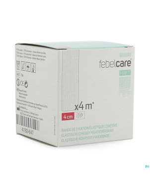 Febelcare haft bande fix. elastiq. cohesive 4cmx4m