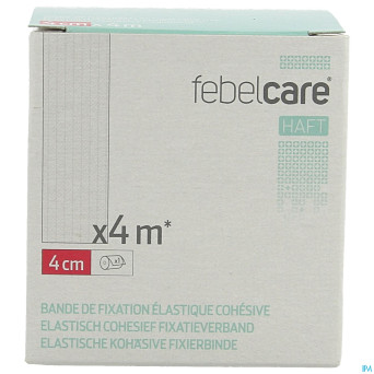 Febelcare haft bande fix. elastiq. cohesive 4cmx4m