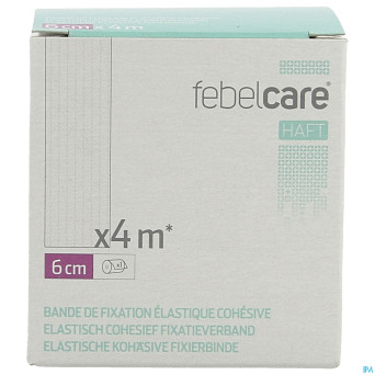Febelcare haft bande fix. elastiq. cohesive 6cmx4m