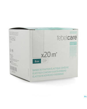 Febelcare haft bande fix.elastiq. cohesive 8cmx20m