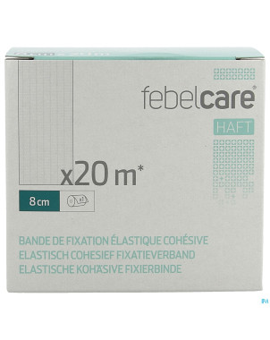 Febelcare haft bande fix.elastiq. cohesive 8cmx20m